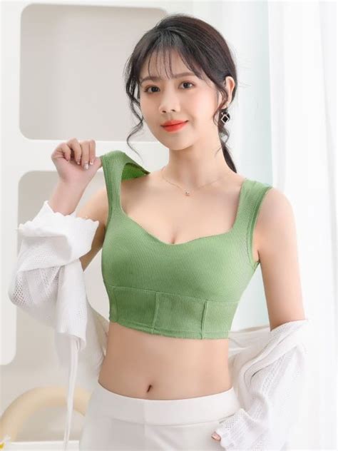 Padded Cotton Crop Top Korean Bralette For Women Lazada Ph