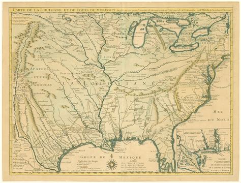 Delisles 1718 Carte De La Louisiane The First Printed Map To