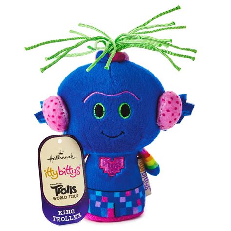 Itty Bittys Dreamworks Animation Trolls World Tour King Trollex Plush