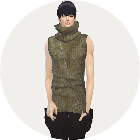 Sims 4 Ccs The Best Turtlenecks For Males And Overalls For Females