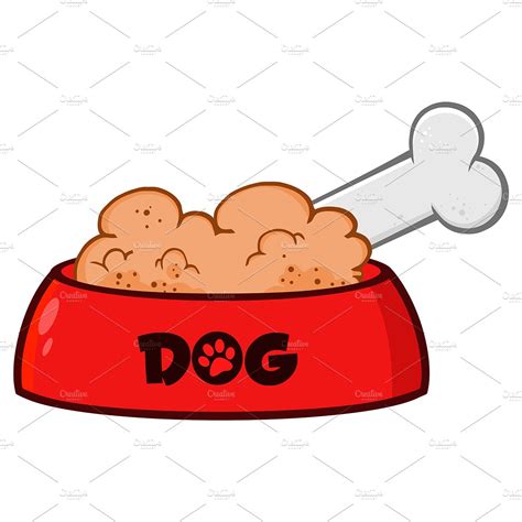 Pngtree provides millions of free png, vectors, clipart images and psd graphic resources for designers.| Red Dog Bowl With Animal Food | Custom-Designed ...