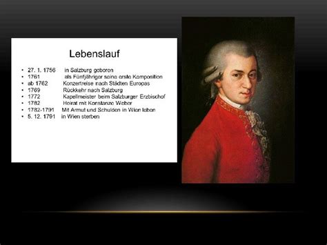 Lebenslauf Von Wolfgang Amadeus Mozart Die Kindheit