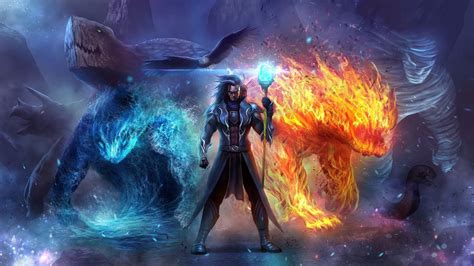 Fire And Ice Wallpapers Wallpaper Cave