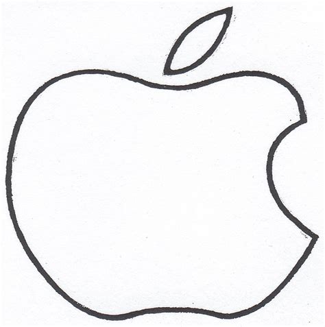apple logo printable coloring pages clip art library