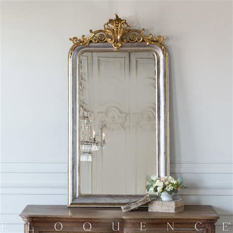 Eloquence French Country Style Antique Mirror 1890 Kathy Kuo Home