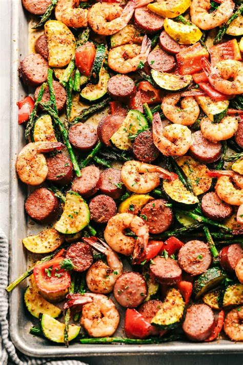 Cajun Shrimp And Sausage Vegetable Sheet Pan The Recipe Critic