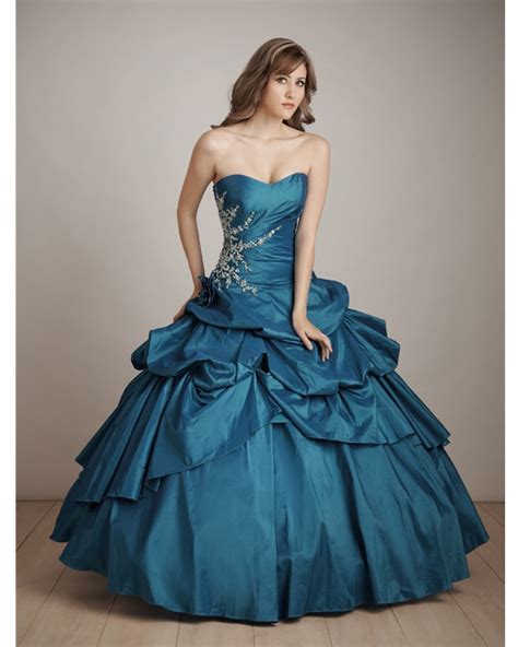 Teal Ball Gown Strapless Sweetheart Bandage Full Length Quinceanera
