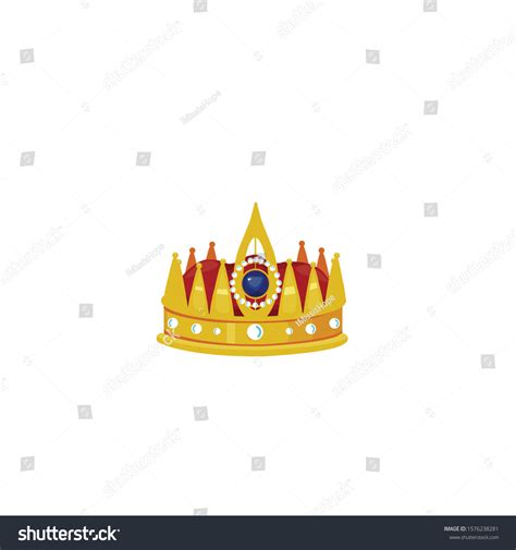Royal Golden Crown Vector Illustration Stock Vector Royalty Free