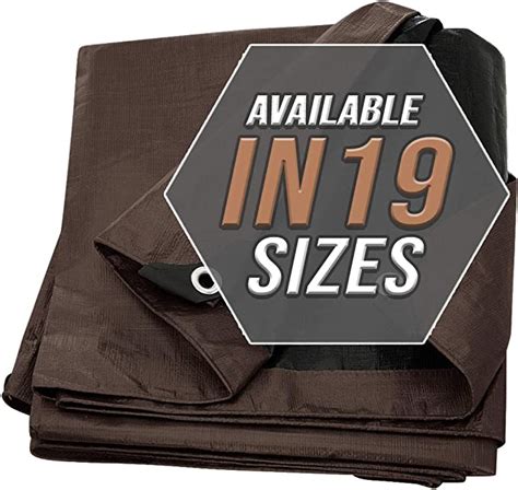 Tarp Cover Brownblack Heavy Duty Thick Material Waterproof Great For