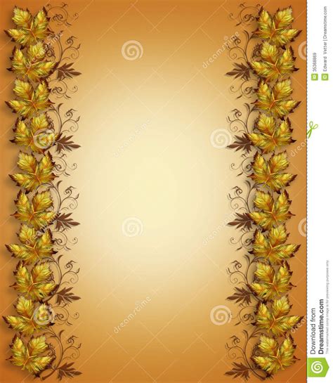 Autumn Leaves Border Royalty Free Stock Images Image