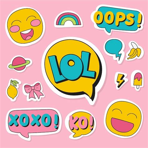 Free Vector Social Media Emojis And Stickers