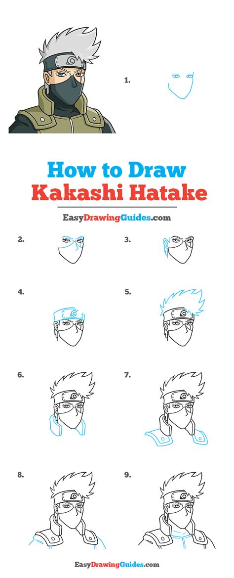 Kakashi Hatake Drawing Step By Step Kakashi Drawing Tutorial Easy