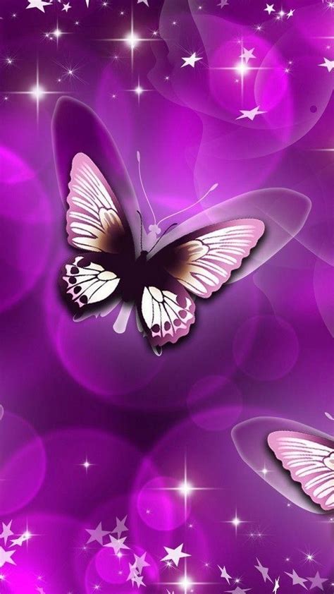 Android Purple Butterfly Wallpaper Wallpaper Hd New