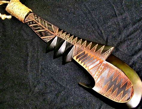 Samoan War Club Polynesian Crafts Pinterest Weapons And Craft