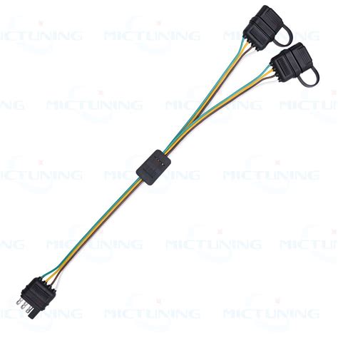 Can i match the colors and run a wire back to the ecu pin of the altc (alternator control pin) for the extra wire? Trailer Splitter 2-Way 4 Pin Y-Split Wiring Harness Adapter for LED Tailgate Bar | eBay