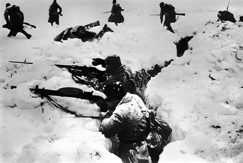 Historical Photos Deep Snow Trenches Stalingrad Ww2