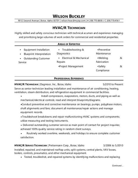 When the company hire you from usa or any european countries it will be easier for you to fly. HVAC Technician Resume Sample | Monster.com