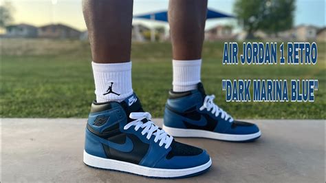 Air Jordan 1 Retro Dark Marina Blue Unboxing Review And On Feet Aj1s
