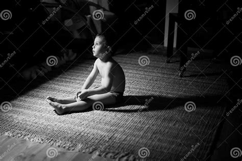 Sad Boy In The Dark Stock Image Image Of Thinking Grief 41997699