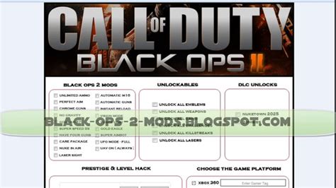 (i have a cheats/console improver mod for using console with no mods at all it should work on all maps.) black ops 2 cheats xbox 360