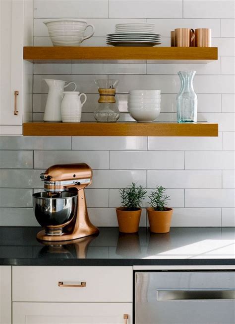 25 Fascinating Small Kitchen Wall Shelves Ideas That Look