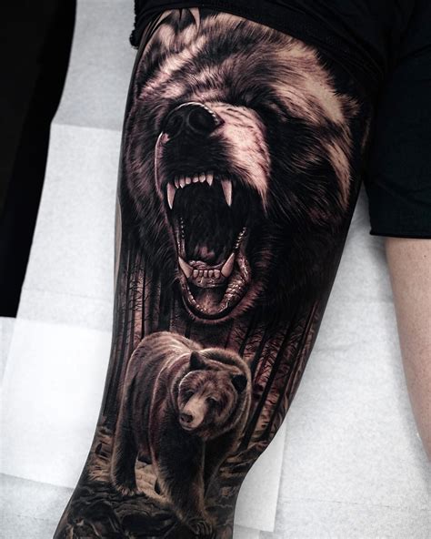 Aggregate More Than 77 Realistic Black Bear Tattoo Latest Ineteachers