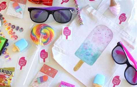 Popsicle Drawstring Favor Bags From A Two Cool Popsicle Themed