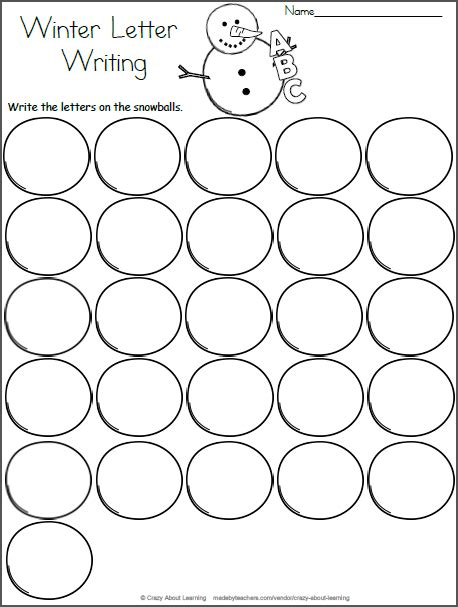 Snowball Letter Writing Worksheet Made By Teachers Letter Writing