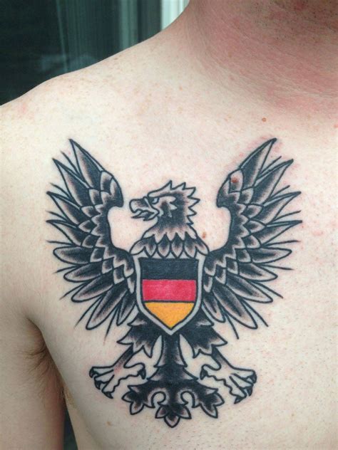 German Eagle Done By Chris Boilore At Fish Ladder Tattoo In Lansing Mi