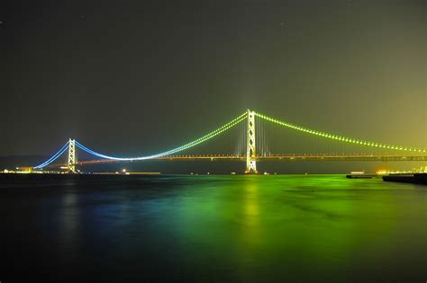 Akashi Kaikyo Worlds Longest Suspension Bridge Suspension Bridge