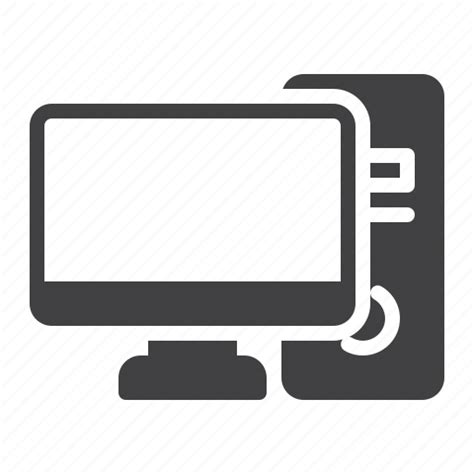 Desktop Computer Monitor Pc Icon Download On Iconfinder