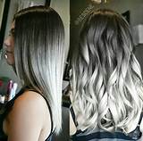 Black To Silver Ombre Hair Pictures