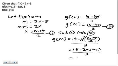 Quadratic functions （previously was form 5 chapter 1 : SPM - Form 4 - Add Maths - Function (substitution method ...