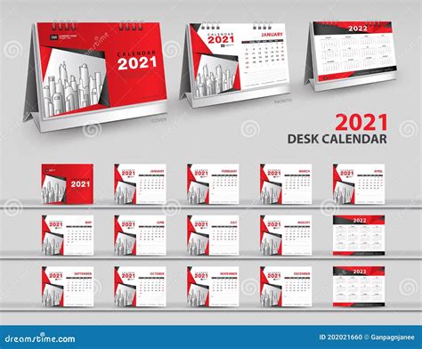 Modelo De Calendário De 2021 Modelo Calendário De Design Criativo 2022