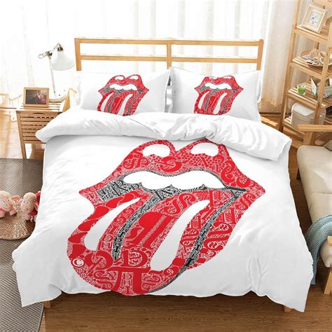4314 free bed 3d models for download, files in 3ds, max, maya, blend, c4d, obj, fbx, with lowpoly, rigged, animated, 3d printable, vr, game. 3D Customize The Rolling Stones Bedding Set Duvet Cover ...