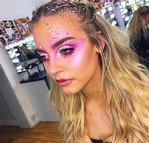 Pin By Justine Marecaux On Beauty Festival Makeup Glitter Music