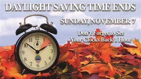 Daylight Saving Time Fall Back This Sunday Defense Logistics Agency