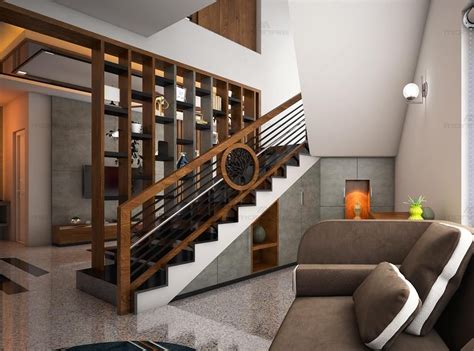 Duplex House Staircase Wall Design Charlesforlong