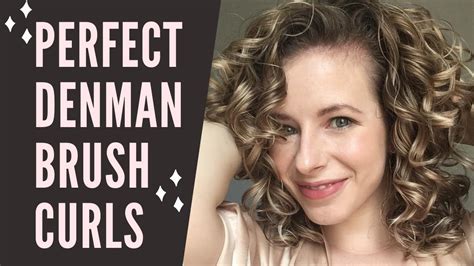 HOW TO FORM PERFECT RINGLETS ON CURLY HAIR WITH THE DENMAN BRUSH Curl