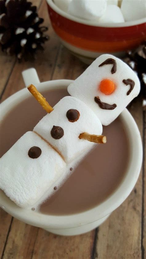 Marshmallow Hot Cocoa Snowman When Is Dinner Marshmallow Hot Cocoa