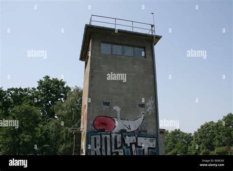 Guard Tower Berlin Wall In Hi Res Stock Photography And Images Alamy