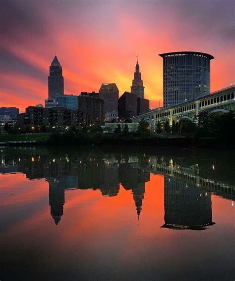 Good Morning Ohio This Cleveland Sunrise Was Captured Just Moments