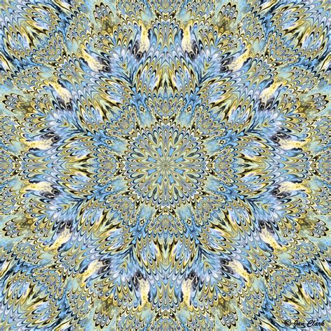 Blue Marbled Mandala 3 By Janclark On Deviantart