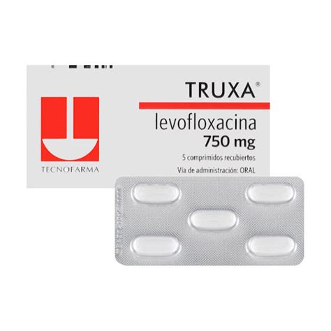 Truxa Levofloxacina 750 Mg Tecnofarma Caja X 5 Comprimidos