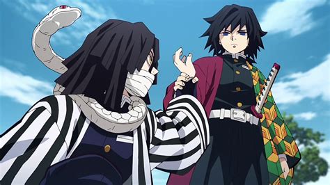 Giyuu holding Obanai's wrist for 3 minutes||Kimetsu no Yaiba/Demon