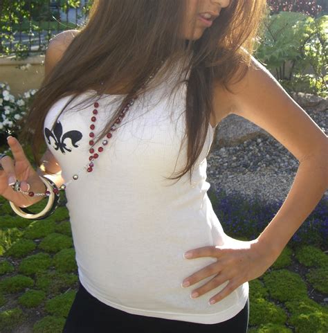Gorgeous White Wife Beater Tank Top For Women With Fluer De Etsy