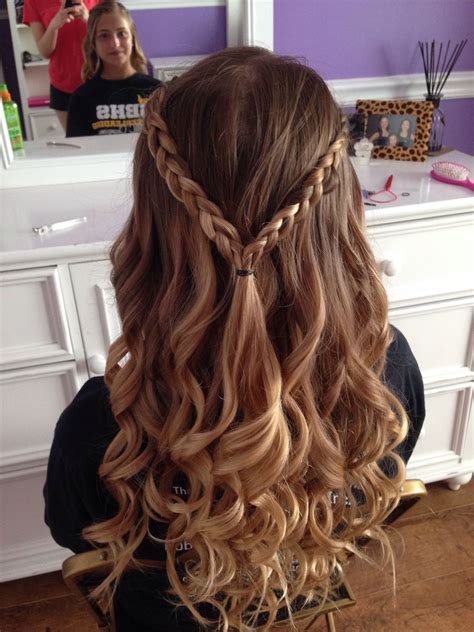 Double Waterfall Braids With Loose Curls Loose Curls Hairstyles Double Waterfall Braids Hair