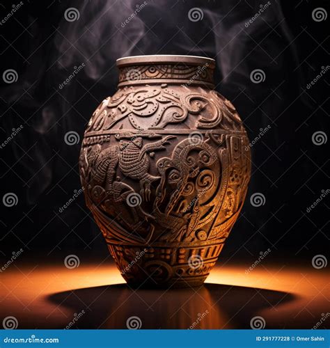 Ancient Alchemy: Marveling at the Enigmatic Ancient Pottery Stock Photo