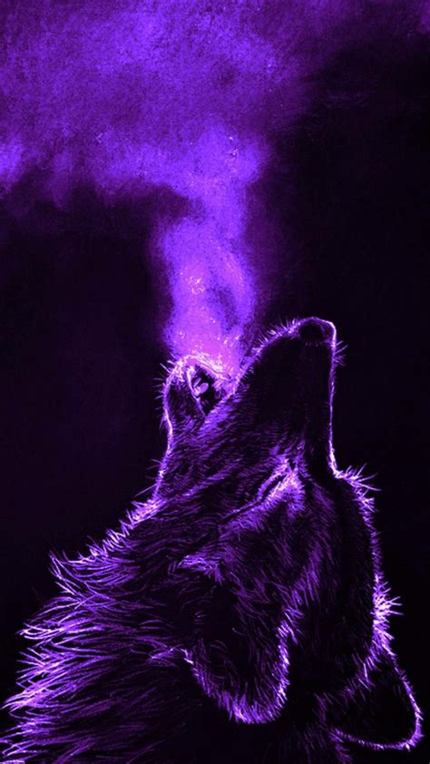 Purple Wolf Wolf Wallpaper Purple Wallpaper Iphone Dark Purple