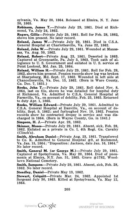 Roster Of The Confederate Soldiers Of Georgia V3 Georgia State